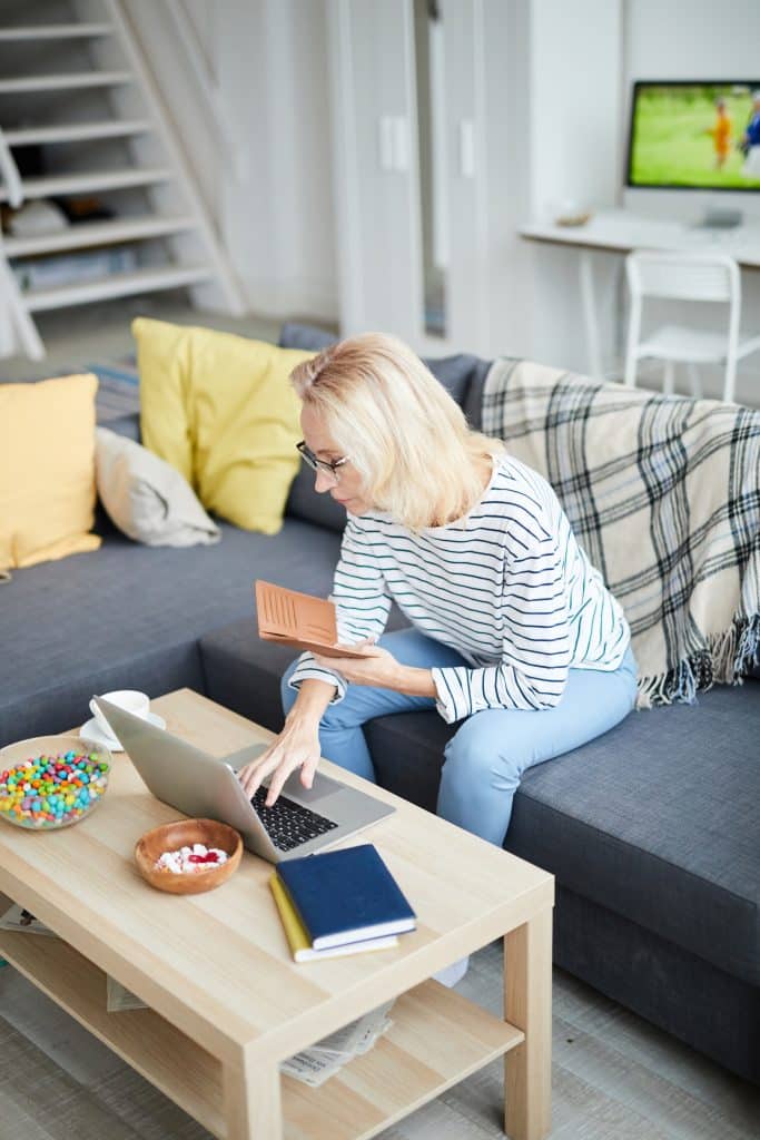 Woman Paying Taxes